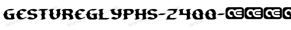 GestureGlyphs-Z4qq字体转换