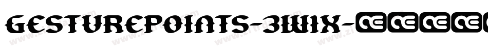 GesturePoints-3W1X字体转换