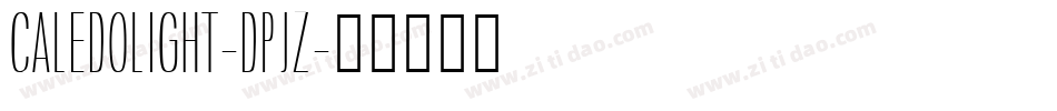 CaledoLight-dpjZ字体转换