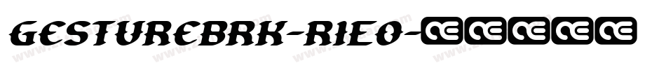 GestureBrk-R1Eo字体转换
