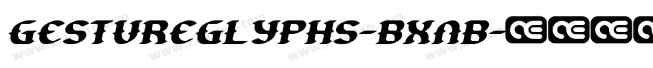 GestureGlyphs-BXnB字体转换