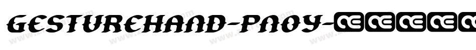 GestureHand-pnoy字体转换