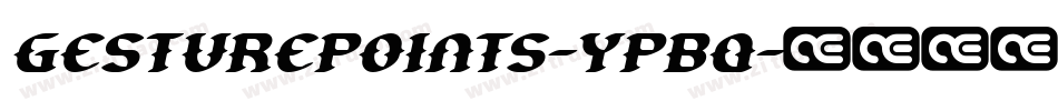 GesturePoints-YPBq字体转换