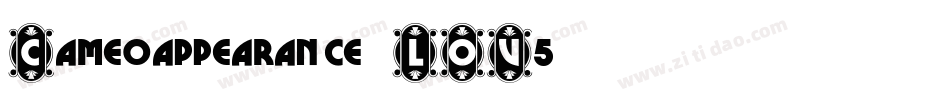 Cameoappearance-LOV5字体转换