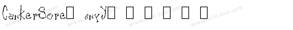 CankerSore-6nyY字体转换
