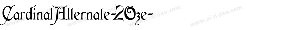 CardinalAlternate-2Oze字体转换
