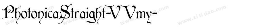 PhotonicaStraight-VVmy字体转换 PhotonicaStraight-VVmy字体转换