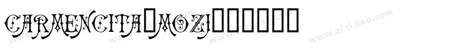 Carmencita-MOzJ字体转换