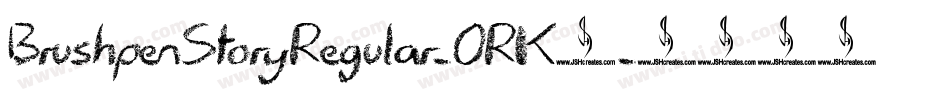 BrushpenStoryRegular-ORK8字体转换