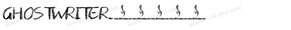 GHOSTWRITER字体转换