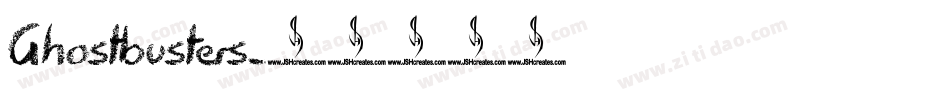 Ghostbusters字体转换
