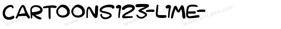Cartoons123-L1mE字体转换
