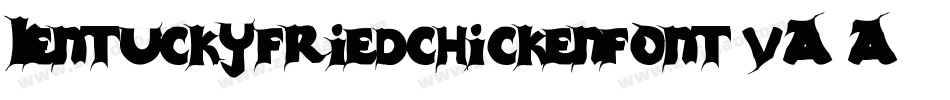 Kentuckyfriedchickenfont-vA3A字体转换