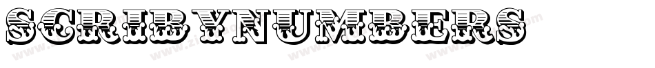 Scribynumbers字体转换