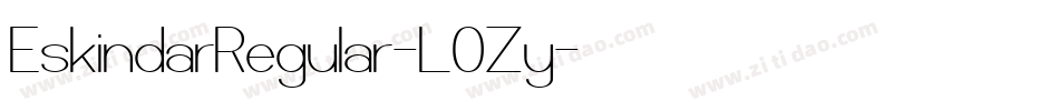 EskindarRegular-L0Zy字体转换