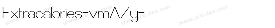 Extracalories-vmAZy字体转换