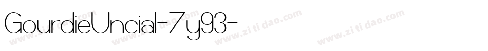 GourdieUncial-Zy93字体转换
