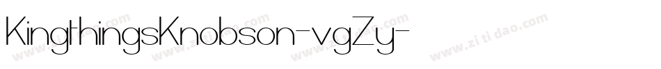 KingthingsKnobson-vgZy字体转换