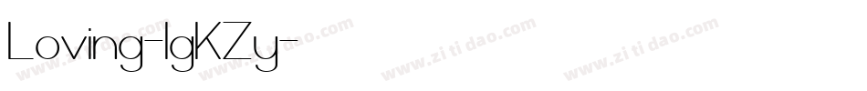 Loving-lgKZy字体转换