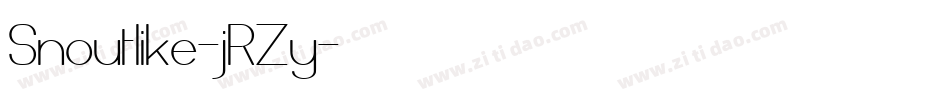 Snoutlike-jRZy字体转换 Snoutlike-jRZy字体转换