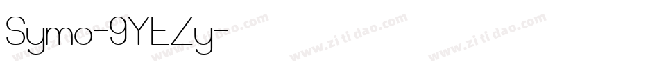 Symo-9YEZy字体转换