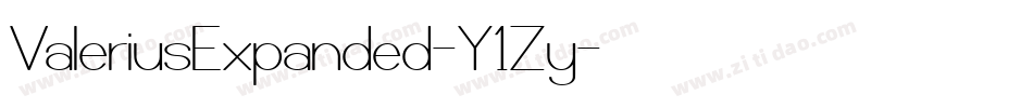 ValeriusExpanded-Y1Zy字体转换