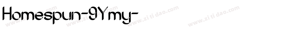 Homespun-9Ymy字体转换