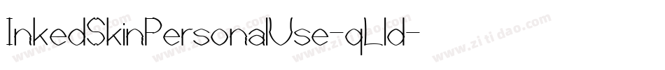 InkedSkinPersonalUse-qLld字体转换