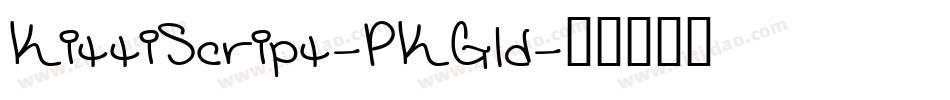 KittiScript-PKGld字体转换