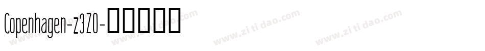Copenhagen-z3Z0字体转换