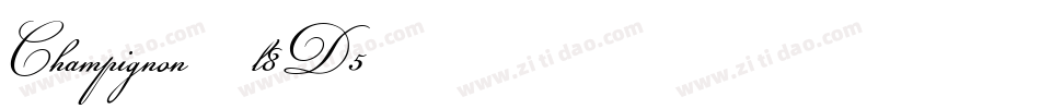 Champignon-l8D5字体转换