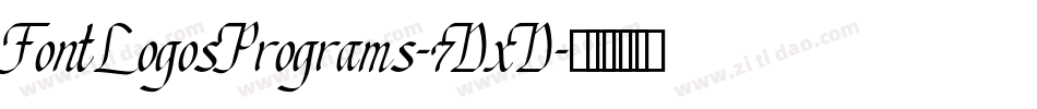 FontLogosPrograms-7DxD字体转换