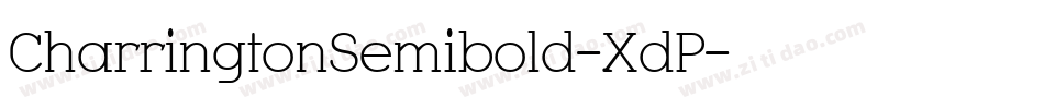CharringtonSemibold-XdP字体转换