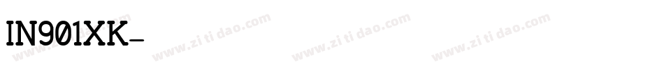 IN901XK字体转换