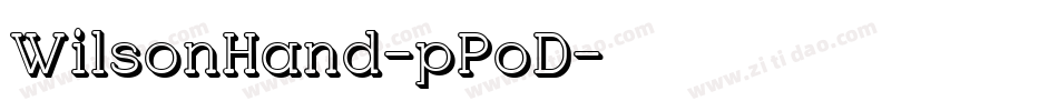 WilsonHand-pPoD字体转换