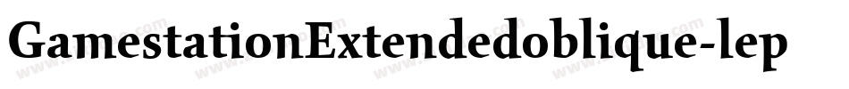 GamestationExtendedoblique-lepe字体转换