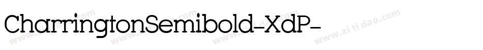 CharringtonSemibold-XdP字体转换