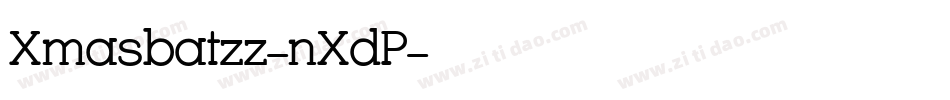 Xmasbatzz-nXdP字体转换