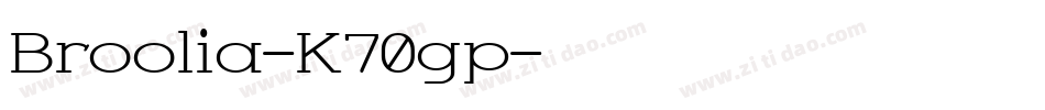 Broolia-K70gp字体转换