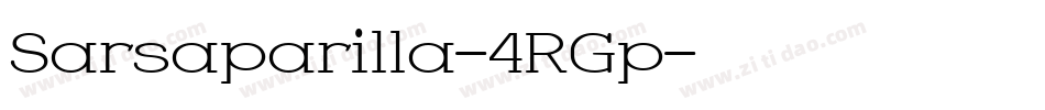 Sarsaparilla-4RGp字体转换