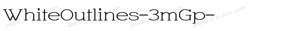 WhiteOutlines-3mGp字体转换