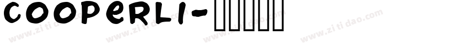 Cooperli字体转换
