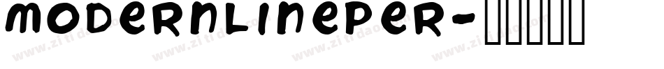 modernlinePer字体转换