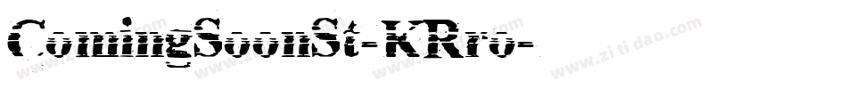 ComingSoonSt-KRro字体转换