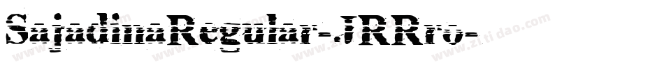 SajadinaRegular-JRRro字体转换