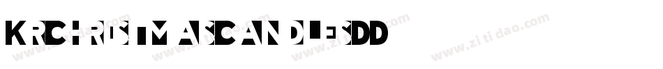 KrChristmasCandles-D06D字体转换