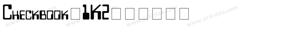 Checkbook-1K2字体转换