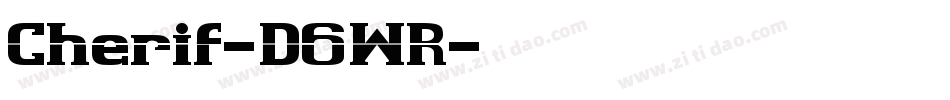 Cherif-D6WR字体转换