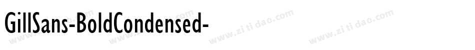 GillSans-BoldCondensed字体转换