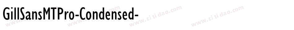 GillSansMTPro-Condensed字体转换